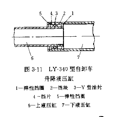 LY-340型自动倾卸车取力器液压缸